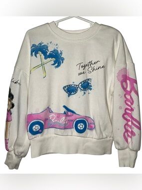 Barbie Watercolor Sweatshirt Girls Size S